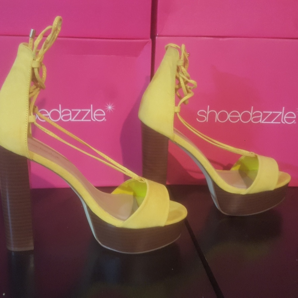 Strappy block heels
